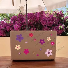 Özgül Reklam Renkli Çiçek Seti Sticker Araba Sticker / Motor Sticker / Laptop Sticker