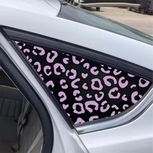 Özgül Reklam 2 Adet Leopar Desenli Sticker Araba Sticker Araç Sticker / Motor Sticker / Laptop Sticker
