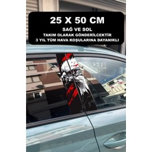 Özgül Reklam Kartal Direk Kaplama 50X25 cm 2 Adet / Dijital Baskı / Araba Kapı Direk Kaplama