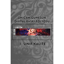 Özgül Reklam Harley Quinn Araç Ön Cam Güneşlik Dijital Baskı Folyo / Dijital Baskı / Araç Sticker