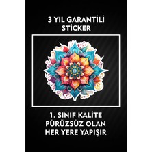 Özgül Reklam Mandala Karışık Baskı Sticker / Tablet / Laptop / Bilgisayar / Araba / Defter / Telefon /
