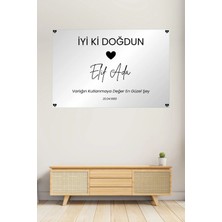 Özgül Reklam Kişiye Özel Doğum Günü Happy Birthday Duvar Afişi Branda 70X100 cm