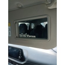 Özgül Reklam 8x2 cm Iyi Ki Varsın Sticker Yazı / Araç Araba Makyaj Aynası Sticker Yazı / Araç Sticker