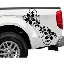 Özgül Reklam Çiçek Desen Araba Dekoru Motor Sticker - Bisiklet Sticker - Araç Sticker - Scooter Stickler