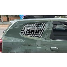 Özgül Reklam Araç Araba Dacıa Duster Bal Peteği Kelebek Cam Sticker 62X34 cm 2 Adet