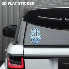 Özgül Reklam Türk Nazar Boncuğu Hamsa El Fatma Ana Eli Araba Sticker / Motor Sticker / Laptop Sticker