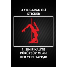 Özgül Reklam Direk Dansı Sticker / Etiket / Araç Sticker / Araba Sticker