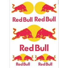 Özgül Reklam Red Bull Motosiklet Kask Laptop Telefon Çıkartma Redbull