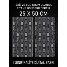 Özgül Reklam Kuru Kafa Araç Araba Kapı Direği Kaplama Folyosu Dijital Baskı 50X25 cm Araç Kapı Direk Kaplama