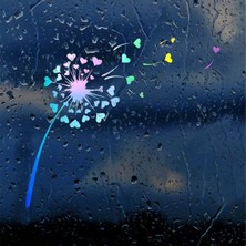 Özgül Reklam Karahindiba Çiçek Desenli Sticker Araba Sticker / Motor Sticker / Laptop Sticker