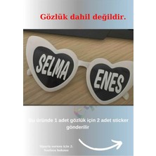 Özgül Reklam Gözlük Camı Için Sticker Gelin Damat Gözlüğü Için Gözlük Sticker Gözlük Dahil Değildir