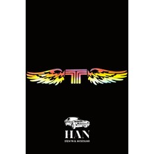 Özgül Reklam Tofaş Uyumlu Hologram Kanat Logo Sticker Çıkartma Oto Aksesuar Araba