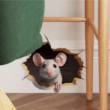 Özgül Reklam 3D Efektli Fare Deliği Sticker