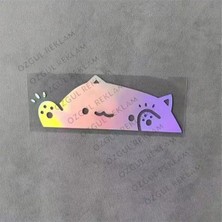 Özgül Reklam Kedi Yavrusu Sticker Araba Sticker / Motor Sticker / Laptop Sticker