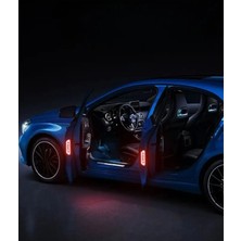 Özgül Reklam Araç Kapısı Uyarı Sticker – Kırmızı Fosfor Reflektör Uyarı Sticker - Gece Parlayan Yüksek Yansıtma