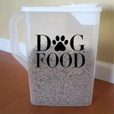 Özgül Reklam Kedi ve Köpek Maması Kap Yazısı Kedi Için Beyaz Köpek Için Siyah Rengi Seçiniz Ürünlerin Rengi Siyah