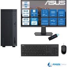 Expertcenter P500MV Core 5-210H 24 GB Ram Ddr5 512 GB SSD WİN11PRO Asus 27'' Monitör C52108512B0D27RNP04