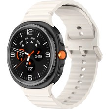 Forzacase Samsung Galaxy Watch 8 Classic / 40 / 44 mm ile Uyumlu Wavy Style Tokalı Silikon Kordon Kayış - FC1214