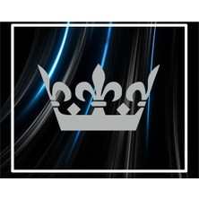 Özgül Reklam Kral Tacı Sticker Araç Yazısı Motor Etiketi 15X15 cm