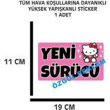 Özgül Reklam Yeni Sürücü 1 Adet 19X11 cm Su Geçirmez Yüksek Çözünürlüklü Araba Motor Kask Laptop Sticker