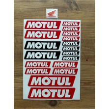 Özgül Reklam Motul Motorsiklet Kask Sticker Çıkartma Seti