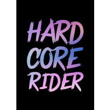 Özgül Reklam Hard Core Rider Sticker Cam Sticker Oto Sticker 14X18 cm