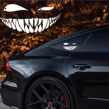 Özgül Reklam Sly Smile Gülücük Sinsi Gülümseme Sticker Araba Sticker / Motor Sticker / Laptop Sticker