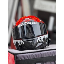 Özgül Reklam Nada Este Bıen Sticker Hologram / Kask Sticker / Kask Etiket / Vizör Sticker / Vizör Etiket
