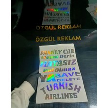 Özgül Reklam Araba Arka Cam Yazıları Araç Sticker /  Hologram Sticker / Motor Sticker / Motor Etiket