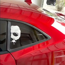 Özgül Reklam Cadılar Bayramı Korkunç Yüz Sticker Araba Sticker / Motor Sticker / Laptop Sticker
