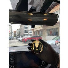 Özgül Reklam Honda Logo Aynası Süsü / Pleksi Araba Süsü / Dikiz Ayna Süsü / Gold 3 mm Pleksi