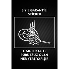 Özgül Reklam Osmanlı Tuğrası Araç Stickerı 25X20 cm