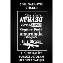 Özgül Reklam Arka Cam Sticker 40X25 cm / Etiket / Araç Sticker / Araba Sticker