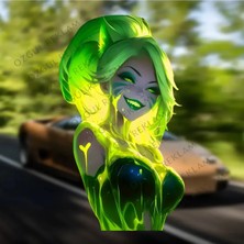 Özgül Reklam Kadın Sticker / Anime Kız Sticker / Araç Sticker / Motor Sticker / Laptop Sticker