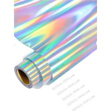 Özgül Reklam Hologram Araç Kaplama Folyosu Gökkuşağı Aksesuar Kaplama Folyosu 122X20CM Ultra Lüks