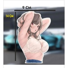 Özgül Reklam Kadın Sticker / Anime Kız Sticker / Araç Sticker / Motor Sticker / Laptop Sticker