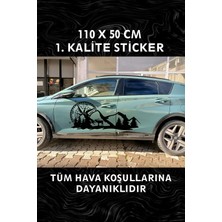 Özgül Reklam Off Road Sticker 110X50 cm / Araç Kapı Sticker / Araç Sticker / Dağ Arazi Sticker / Araba Kaplama