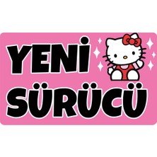 Özgül Reklam Yeni Sürücü 19X11,5 cm Su Geçirmez Yüksek Çözünürlüklü Araba Motor Kask Laptop Sticker