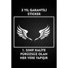 Özgül Reklam Melek Kanadı Sticker / Etiket / Araç Sticker / Araba Sticker