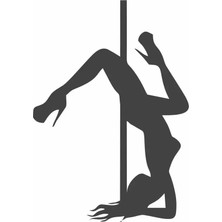 Özgül Reklam Direk Dansı Sticker / Etiket / Araç Sticker / Araba Sticker