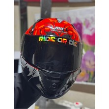 Özgül Reklam Rıde Or Dıe Sticker Hologram / Kask Sticker / Kask Etiket / Vizör Sticker / Vizör Etiket