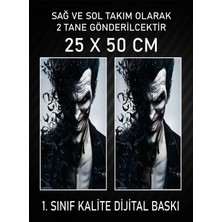 Özgül Reklam Joker Araç Araba Kapı Direği Kaplama Folyosu Dijital Baskı 50X25 cm Araç Kapı Direk Kaplama