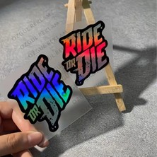 Özgül Reklam 2 Adet "yaşamak Ya Da Olmek" Ride Or Die Sticker Araba Sticker / Motor Sticker / Laptop Sticker
