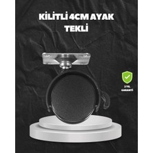 Die Grup Kilitli 4 cm Evrensel Tekerlek Ayak Tek Adet