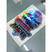 Özgül Reklam 32X22 cm Lüx Hologram Araba Arka Cam Yazıları / Lüx Hologram Arka Cam Sticker Set / Hologram Sticker