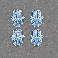 Özgül Reklam Hamsa El Fatma Ana Eli Araba Sticker / Motor Sticker / Laptop Sticker