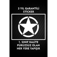 Özgül Reklam Off Roada Yıldız Logo Sticker Araç Etiket Araba