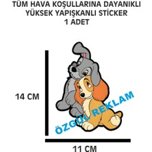 Özgül Reklam Lady And The Trump 1 Adet 11X14 cm Su Geçirmez Yüksek Çözünürlüklü Araba Oto Motor Kask Sticker