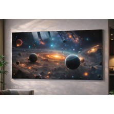 Özgül Reklam Pleksi Tablo | Uzay Galaksi Evren Dünya | 3 mm Pleksi Baskı | Ultra Hd Parlak Duvar Tablosu