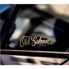 Özgül Reklam Old School Piyasa Yazı Sticker Araba Sticker / Motor Sticker / Laptop Sticker